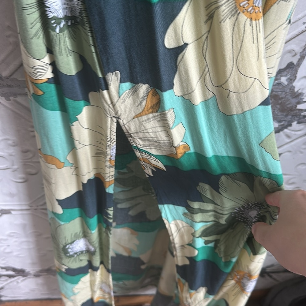O'Neill Green and Yellow floral Print maxi Dress - Picture 6 of 6